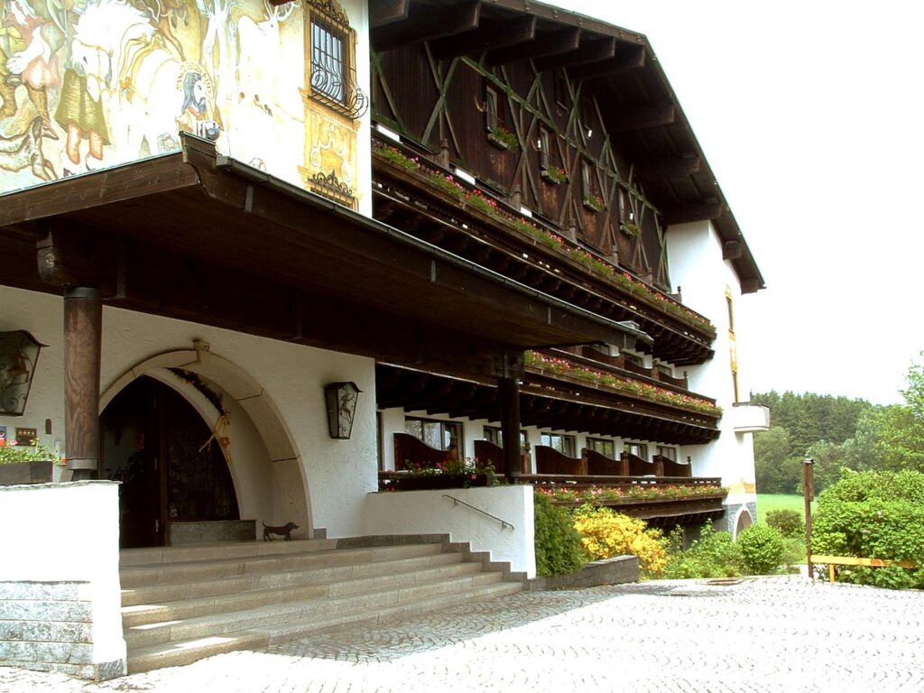 The wooden house at Nature Community in Schönsee